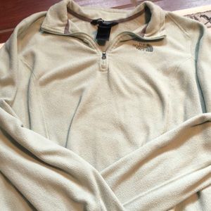 Worn a few times. Mint green pullover half zip
